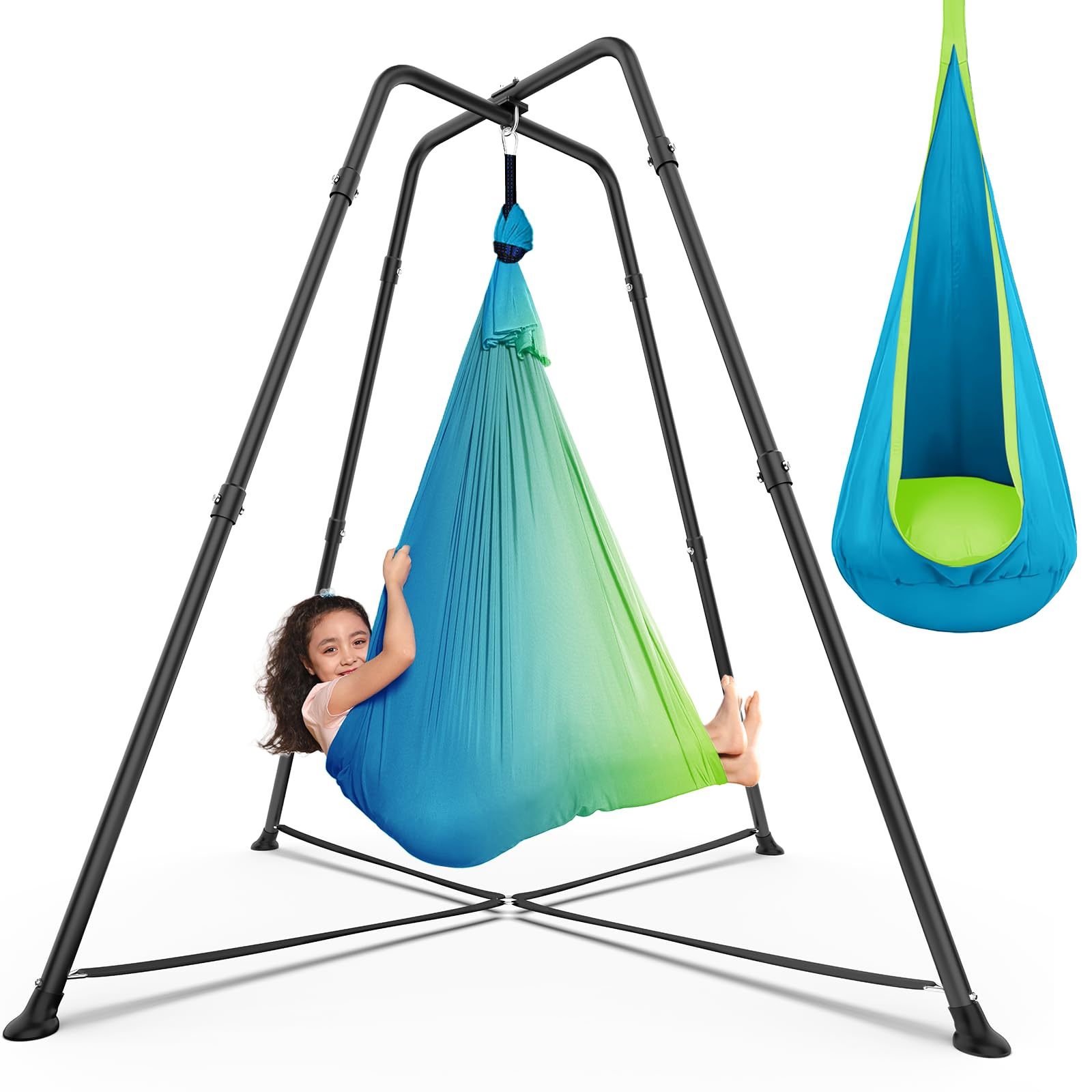 Amazon.com: Swing Stand with Sensory Swing, Swing Frame with Pod